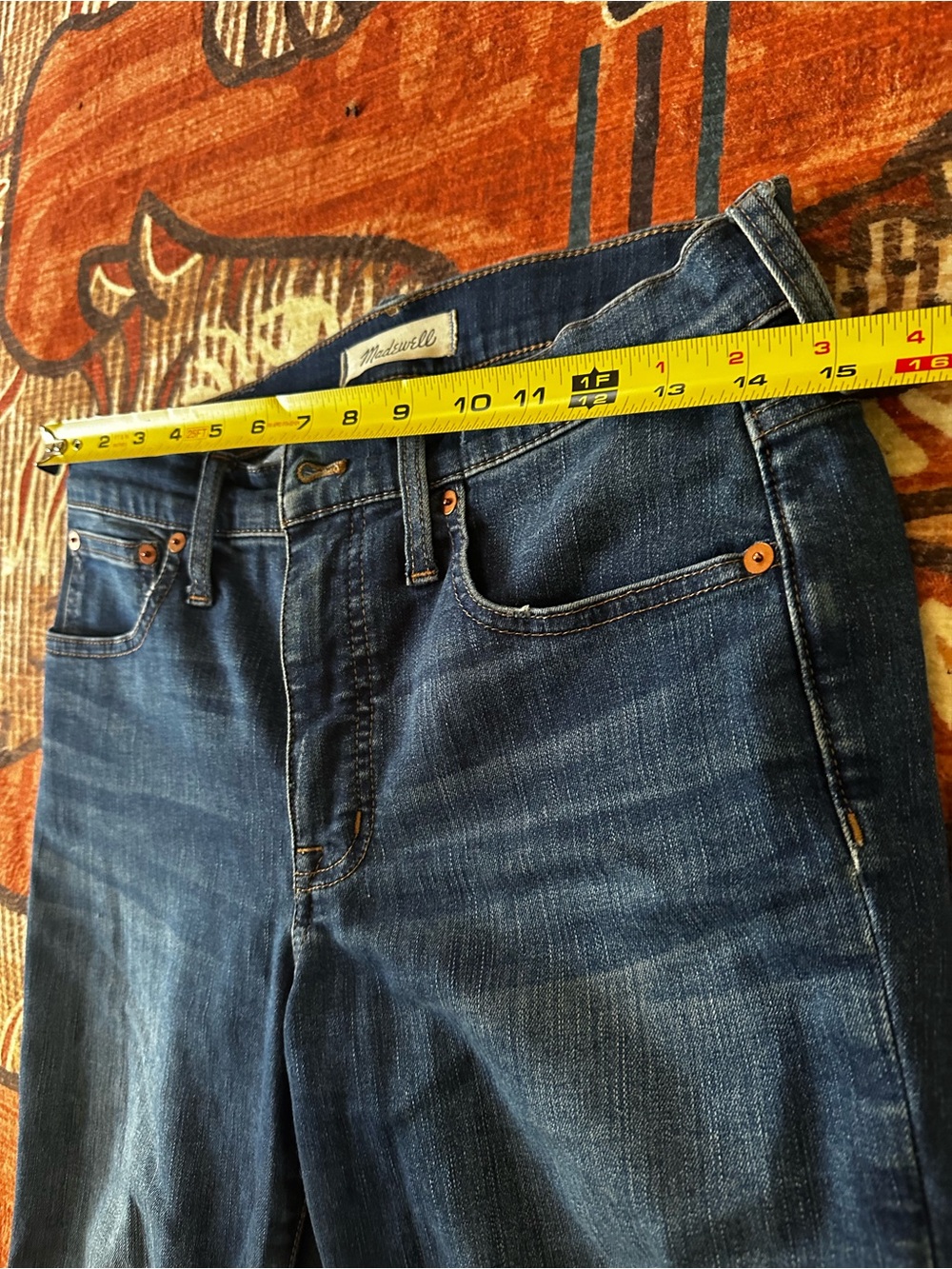 Madewell Indigo Blue Straight-Leg Jeans